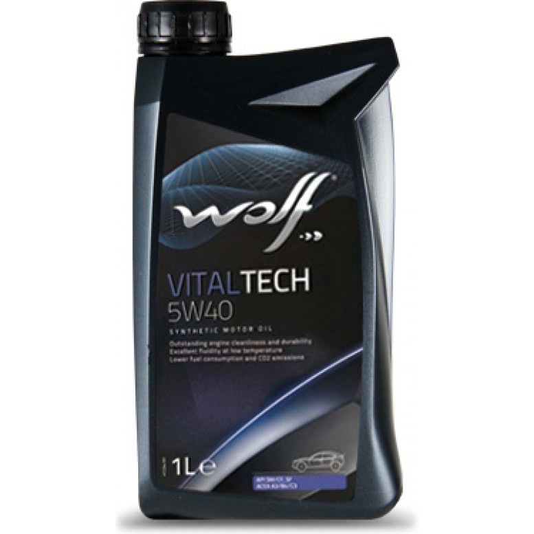 Масло моторное синтетическое - WOLF VITALTECH 5W40, 1л (161161 / 8311093)